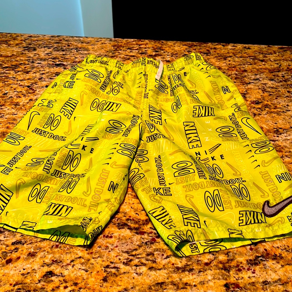 Boys Nike swim trunks.